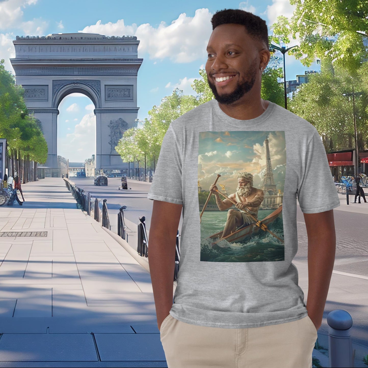 Olympia-Rudern-Zeus in Paris T-Shirt