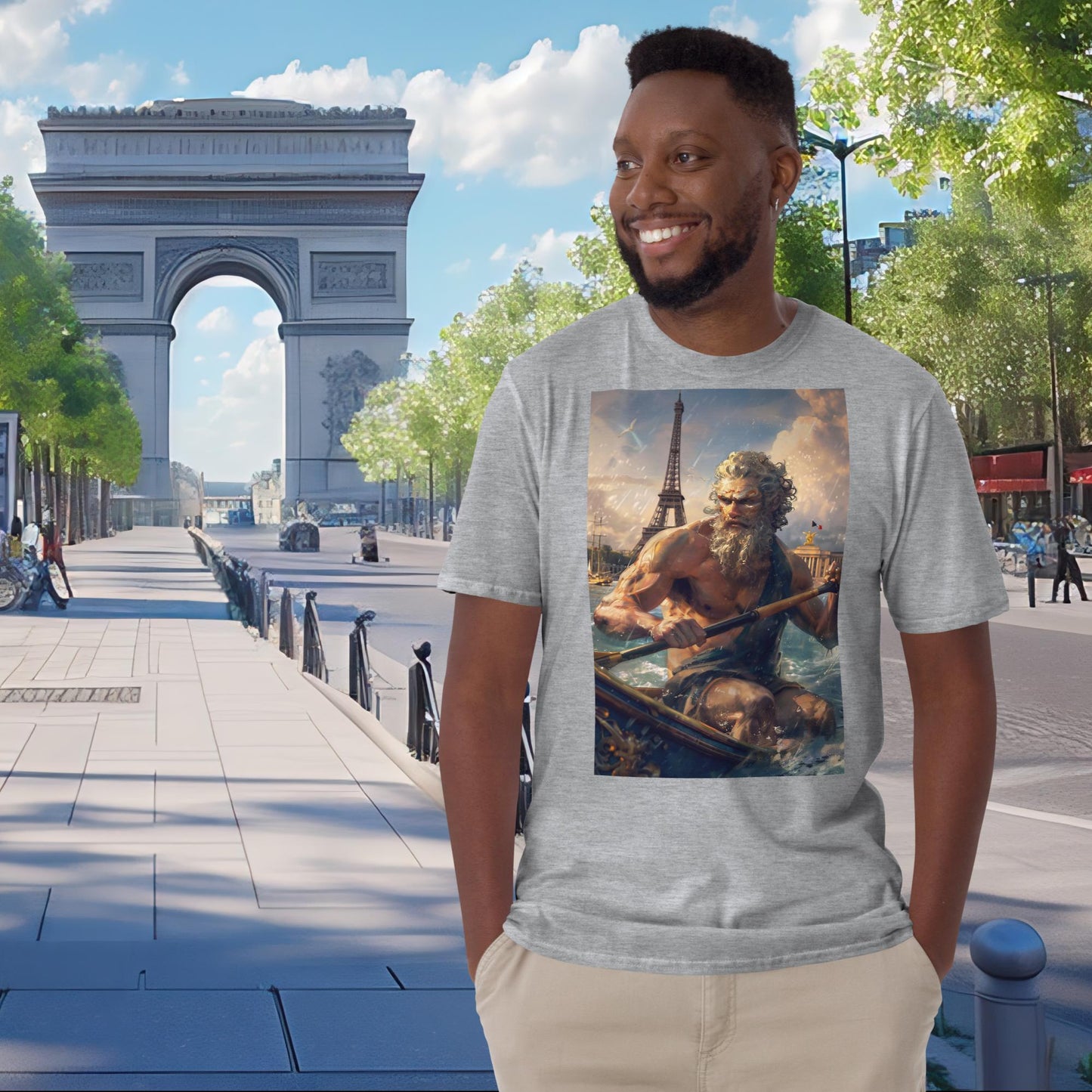 Olympia-Rudern-Zeus in Paris T-Shirt