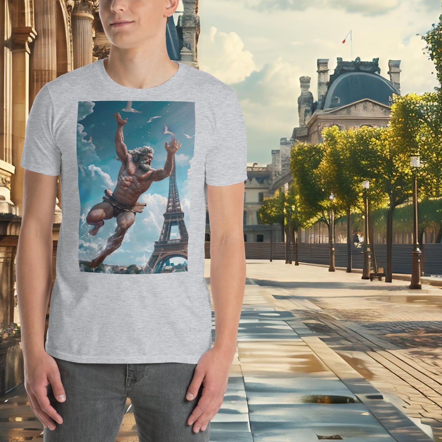 T-shirt Zeus de plongée aux Jeux Olympiques de Paris