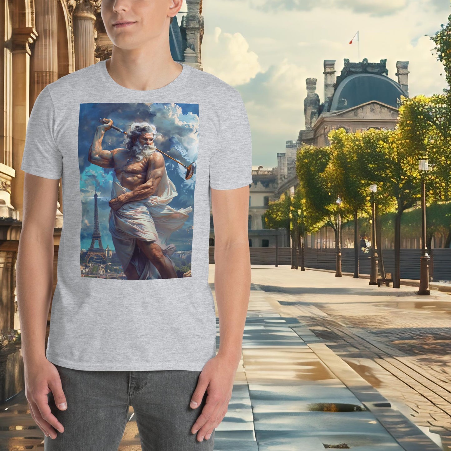 T-Shirt Golf Zeus für die Olympischen Spiele in Paris