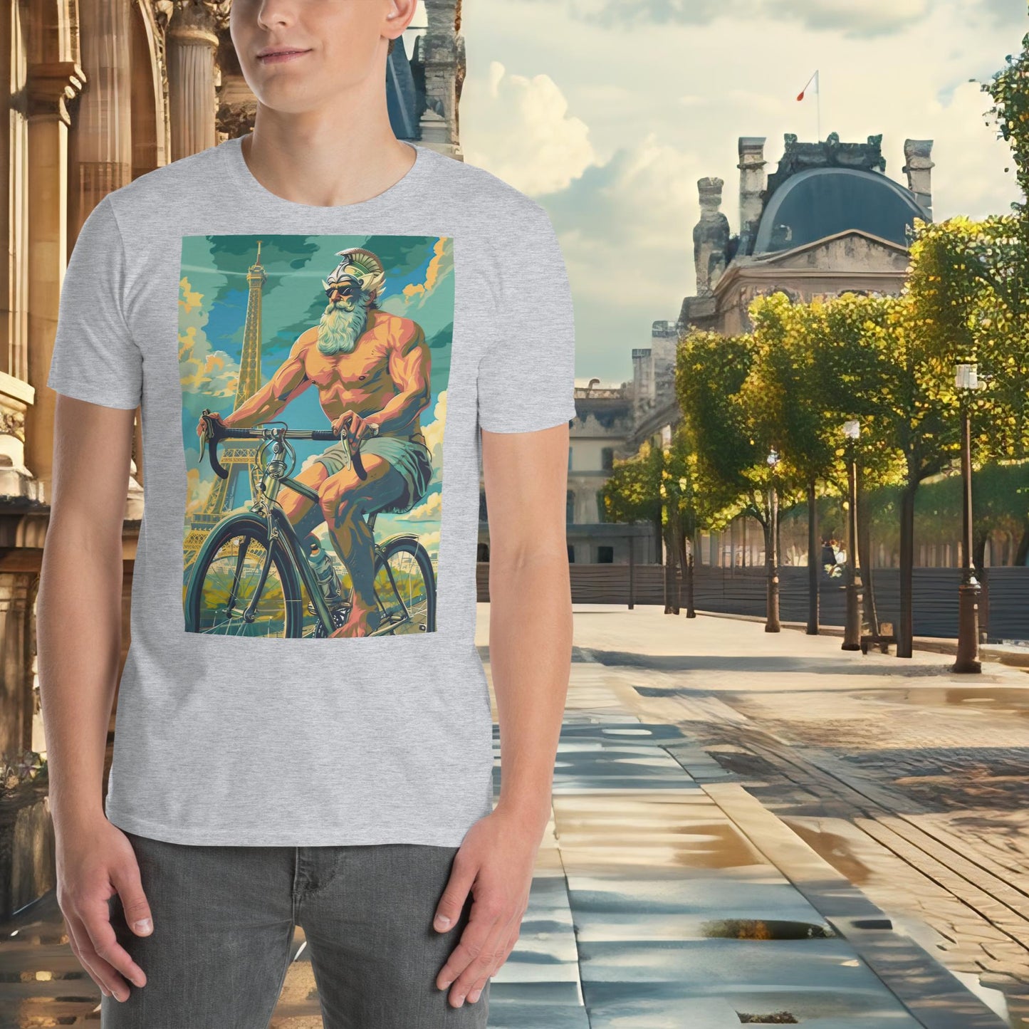 T-shirt Zeus de cyclisme sur route des JO de Paris