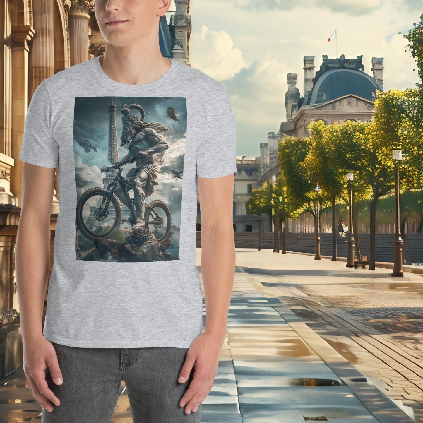 Paris Olympics Mountain Cycling Zeus T-Shirt