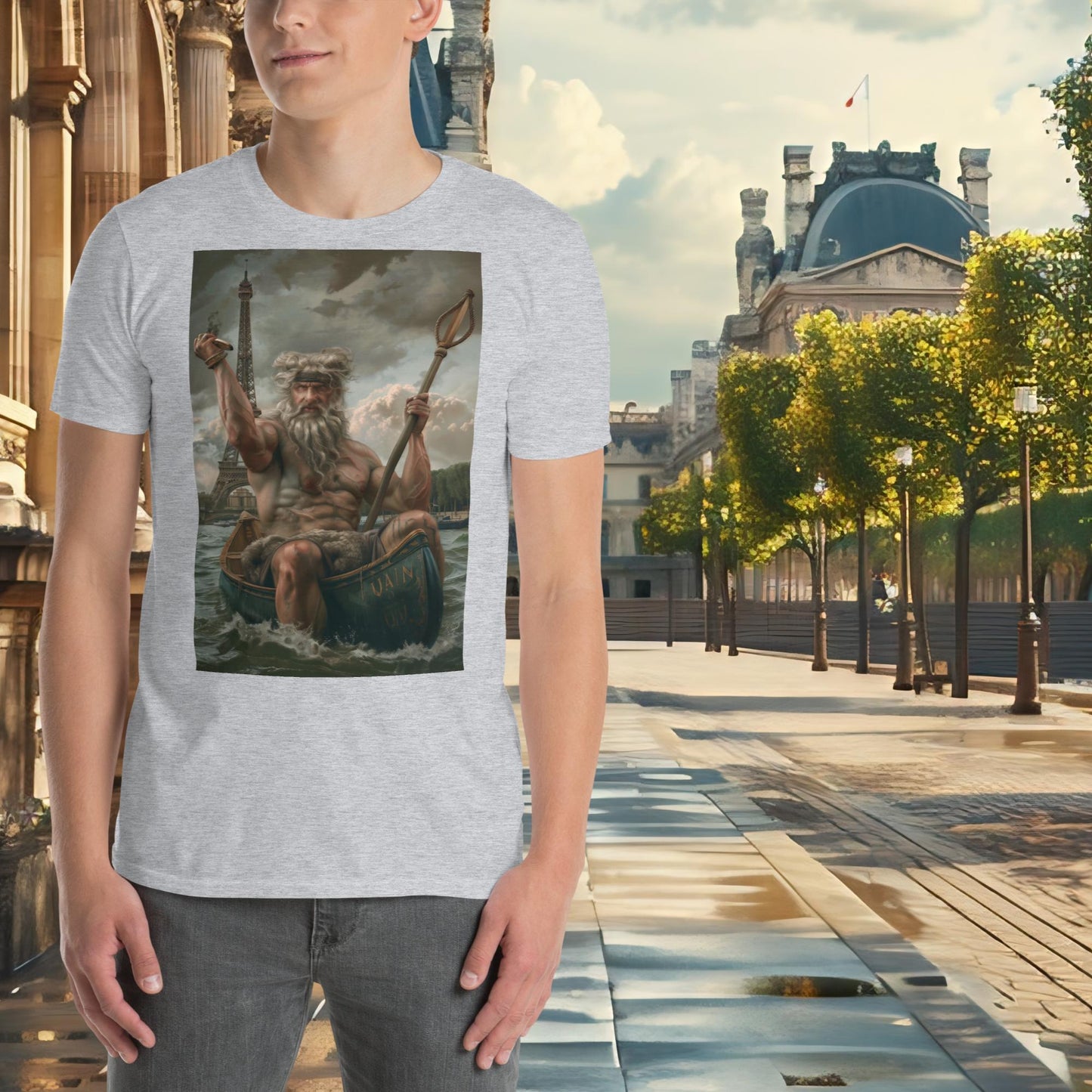 Paris Olympics Canoe Zeus T-Shirt