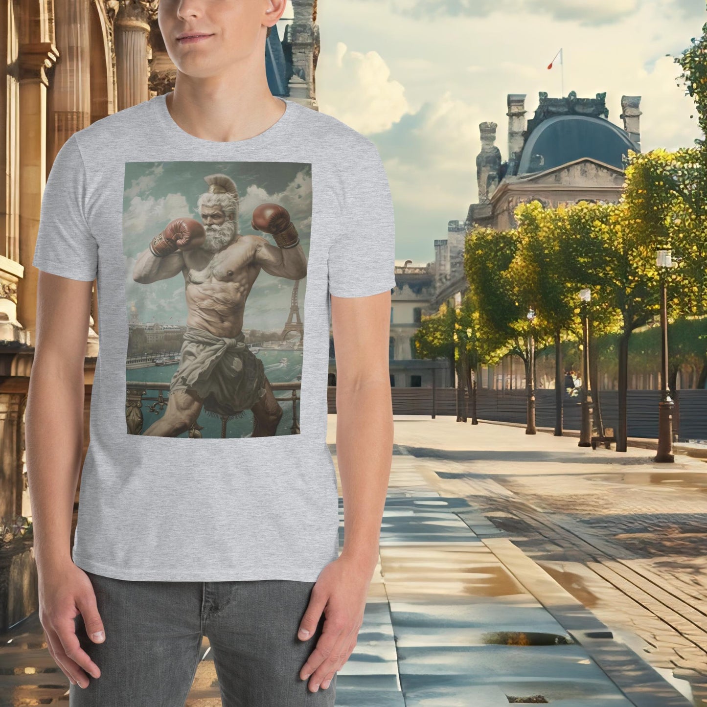 T-shirt Zeus de boxe Jeux Olympiques de Paris