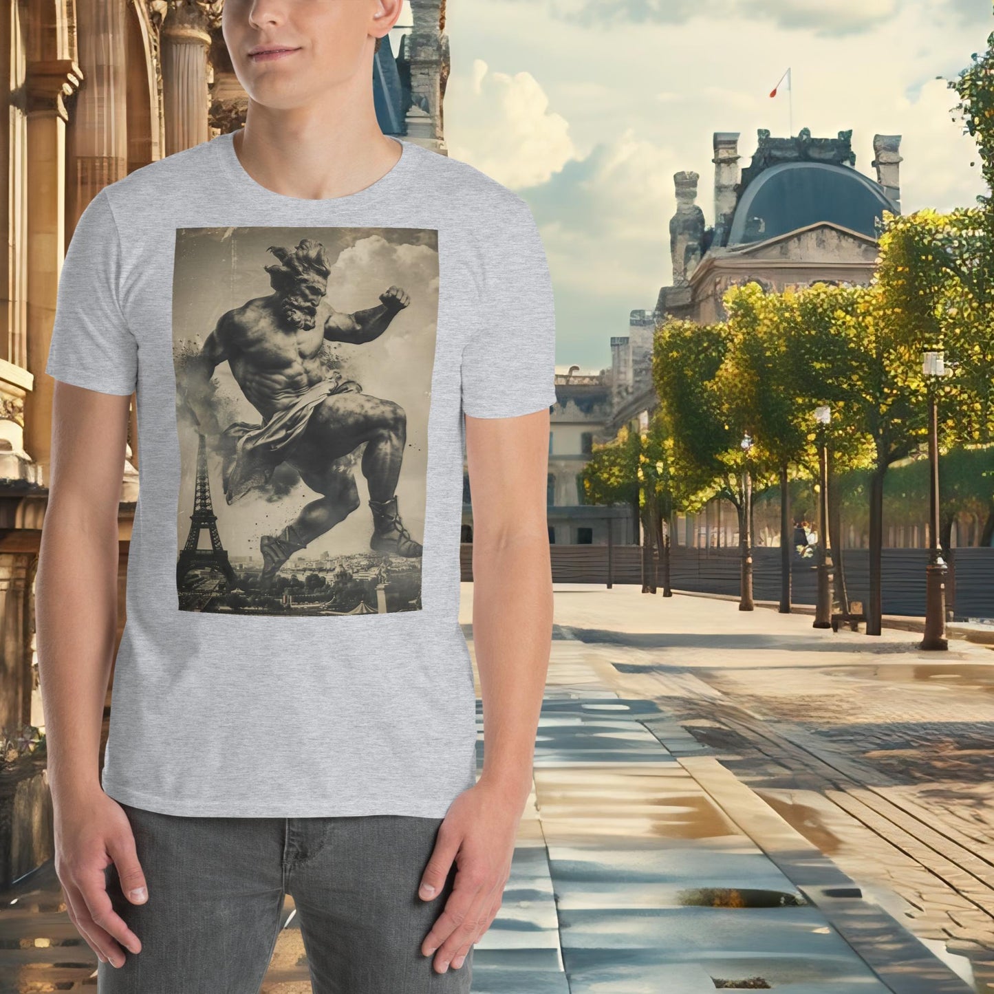 T-Shirt Breaking Zeus für die Olympischen Spiele in Paris