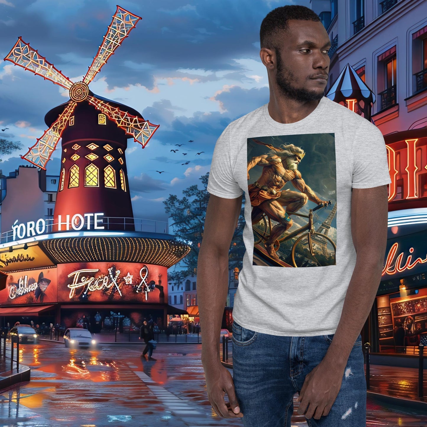 Zeus T-Shirt für Bahnradsportler bei den Olympischen Spielen in Paris