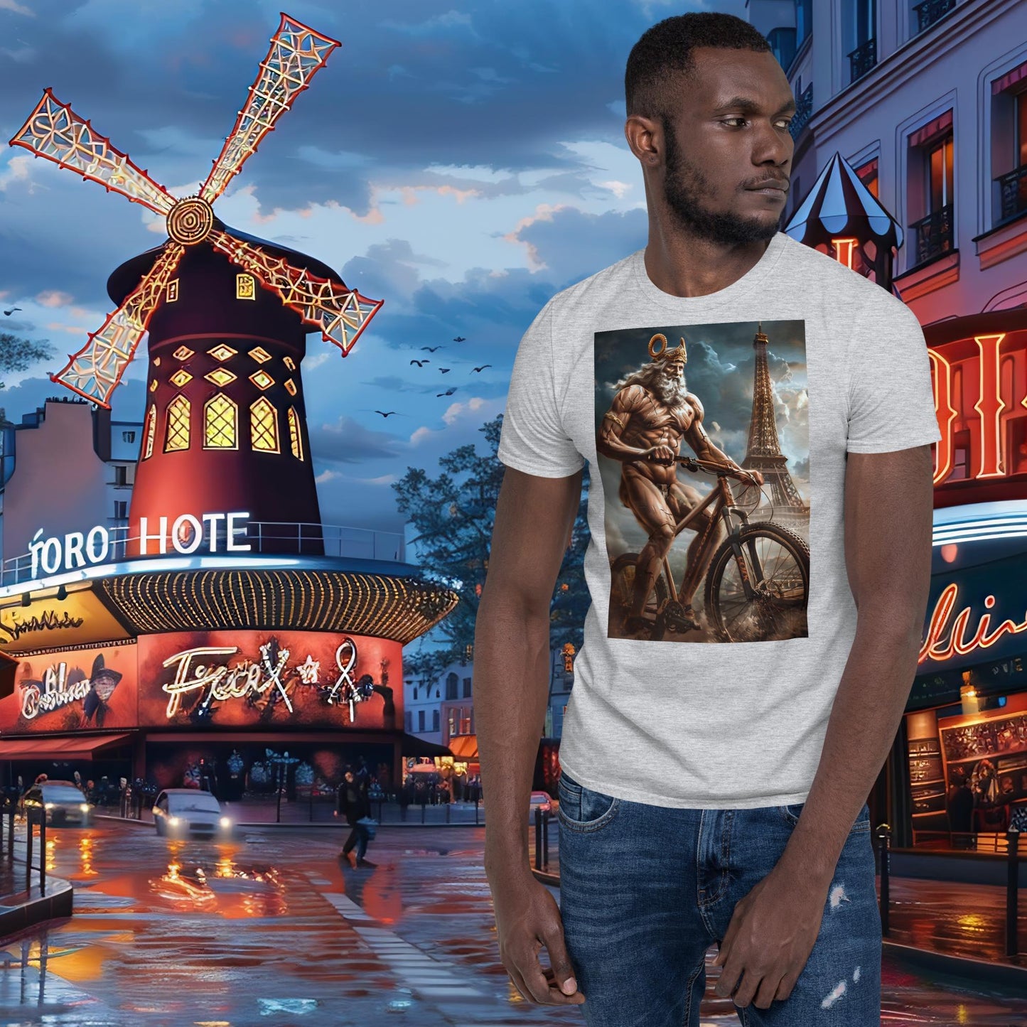 Zeus T-Shirt für Mountainbiker, Olympische Spiele in Paris