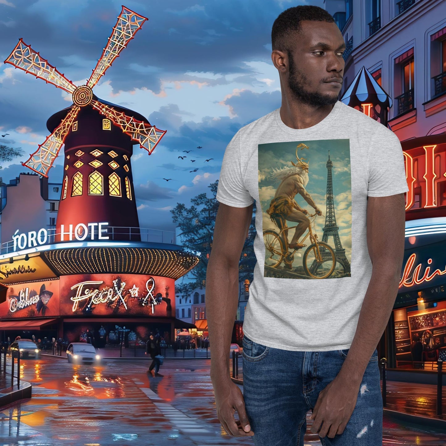 T-shirt Zeus pour cyclisme sur piste des Jeux Olympiques de Paris