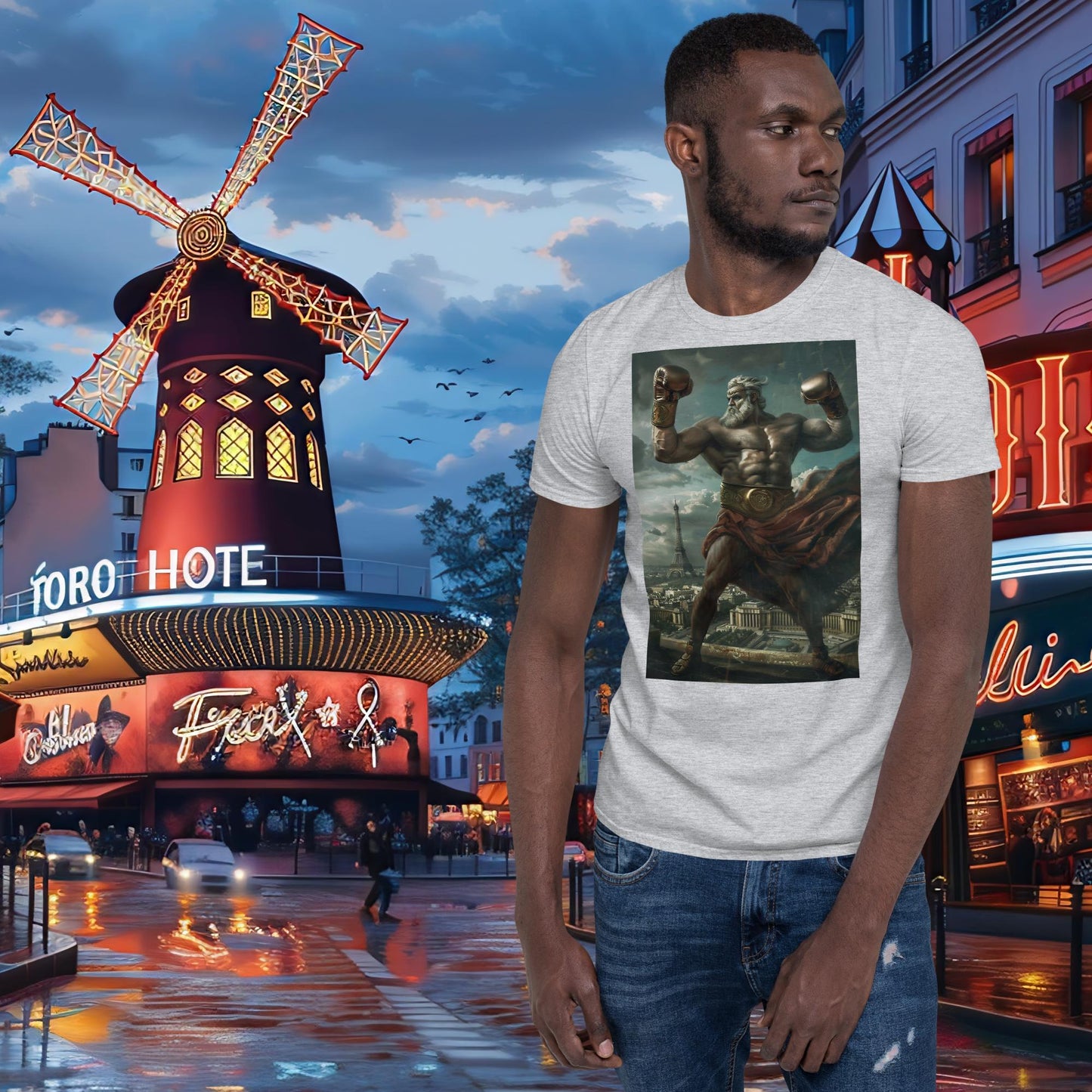 T-shirt Zeus de boxe Jeux Olympiques de Paris