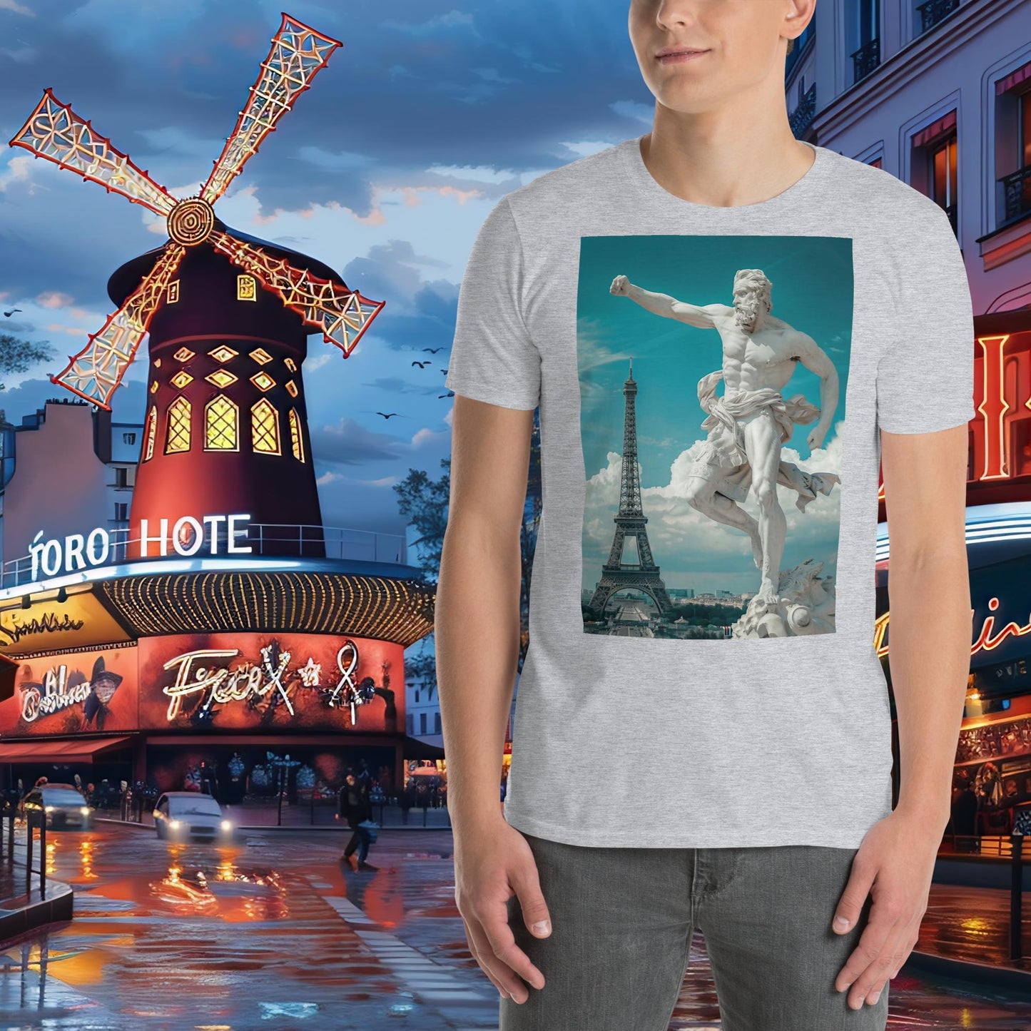 T-shirt Zeus de gymnastique des Jeux Olympiques de Paris