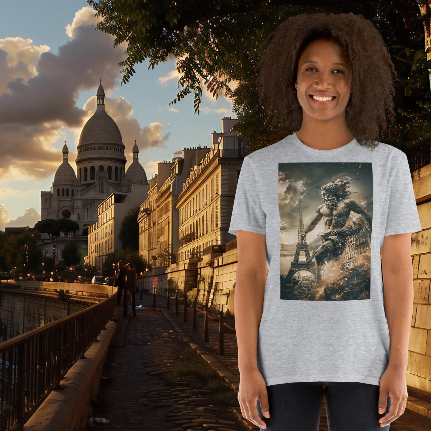 Paris Olympics Running Zeus T-Shirt