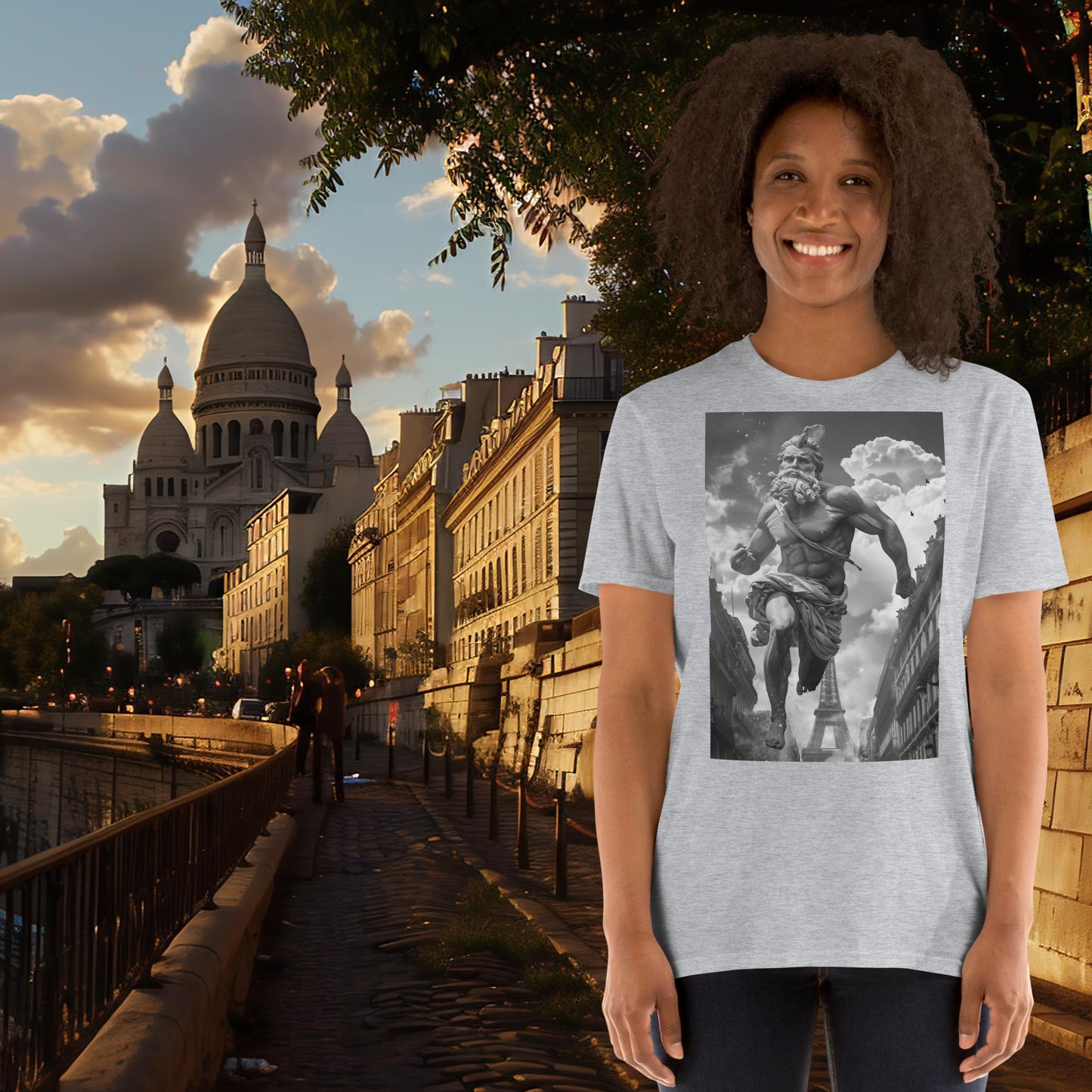 Paris Olympics Running Zeus T-Shirt