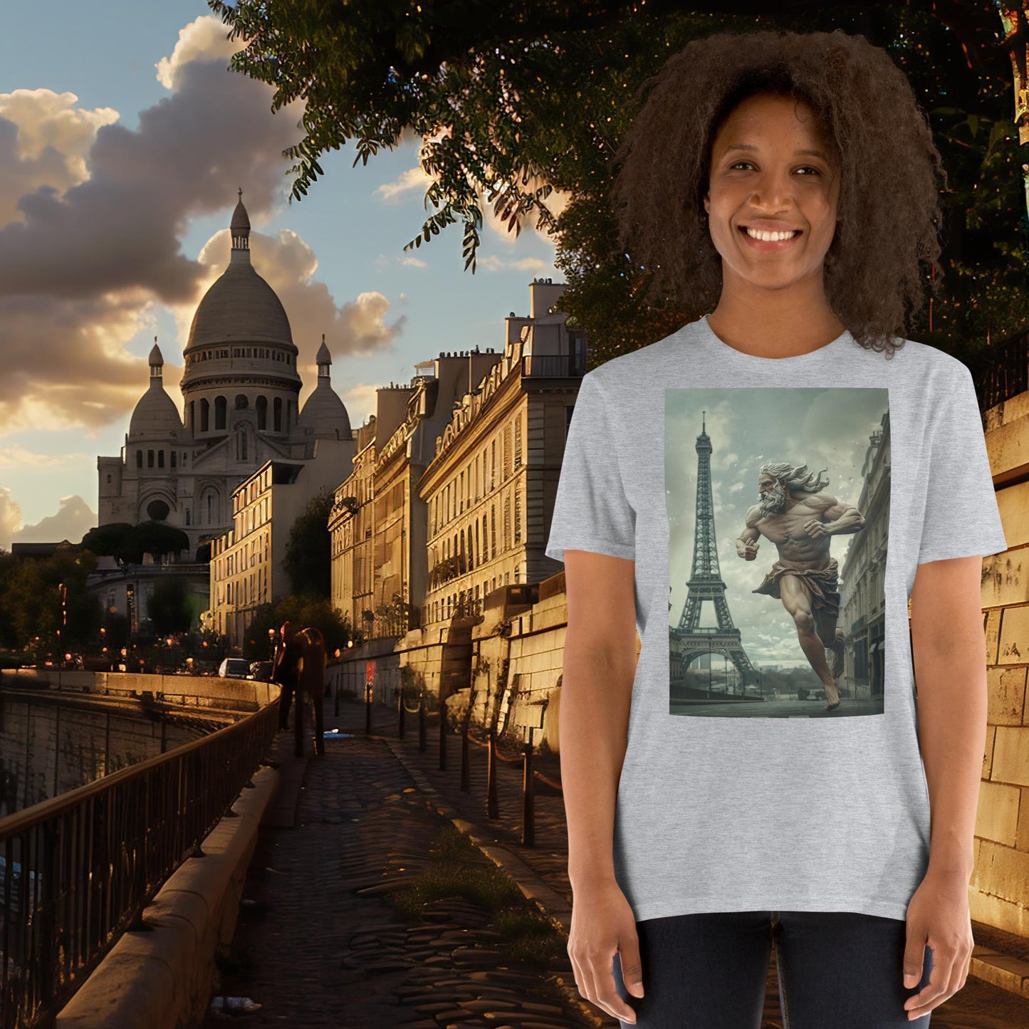 Paris Olympics Running Zeus T-Shirt