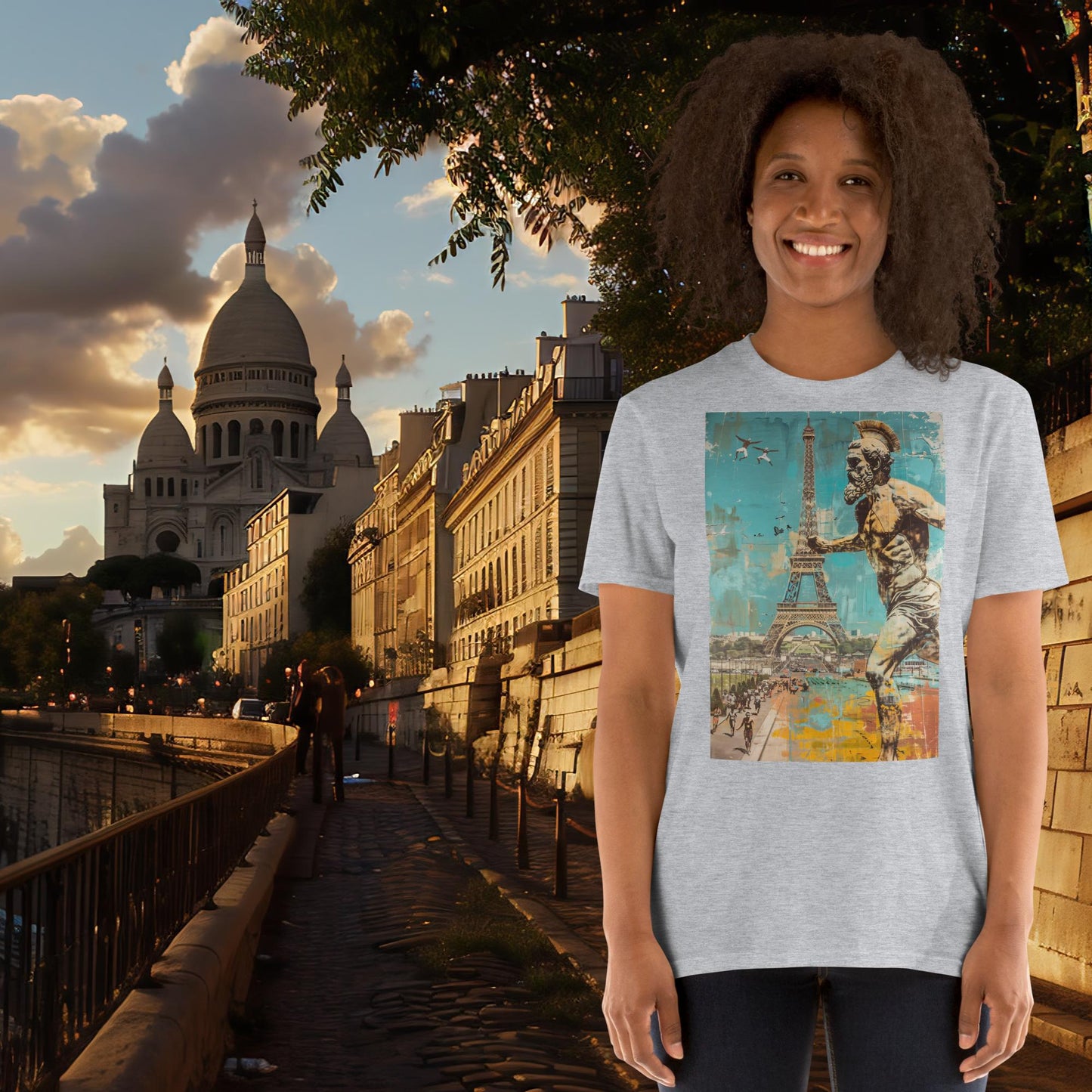 Paris Olympics Running Zeus T-Shirt