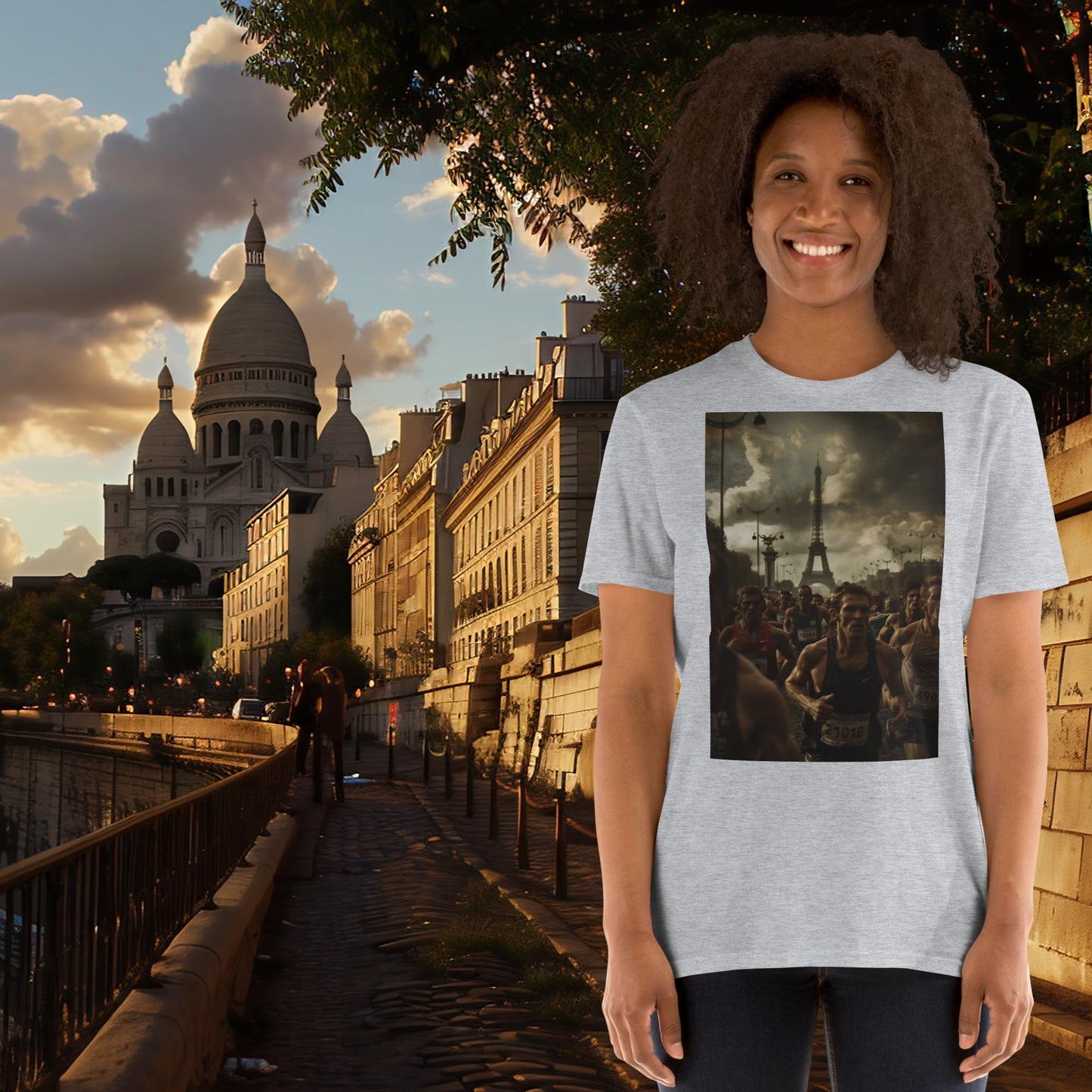 T-shirt de course aux JO de Paris