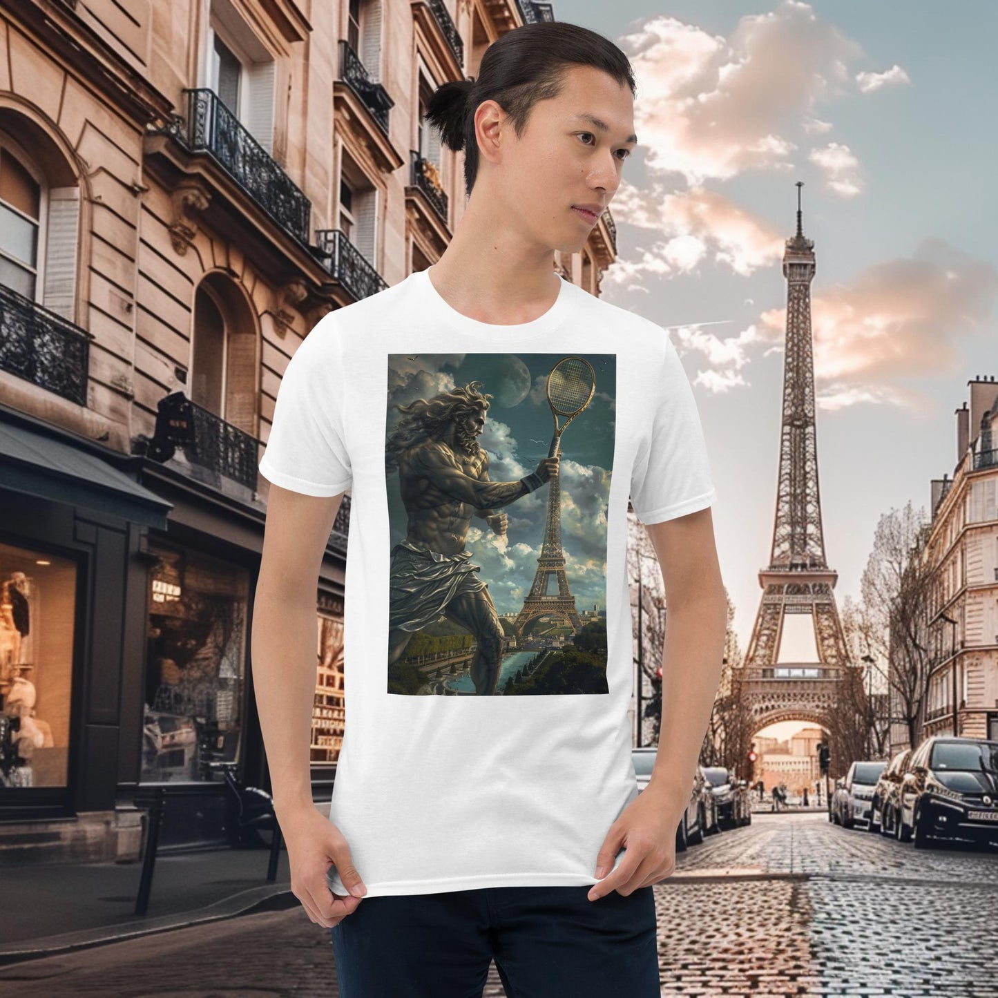 T-Shirt Zeus für Tennisspieler der Olympischen Spiele in Paris