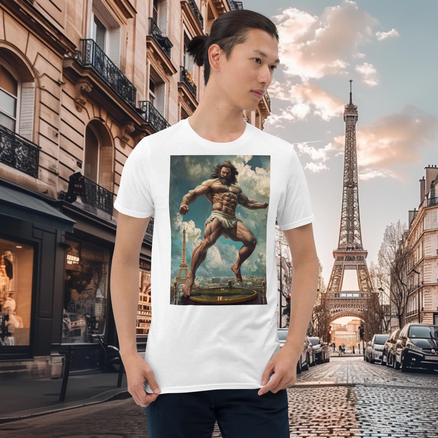 Paris Olympics Trampoline Zeus T-Shirt