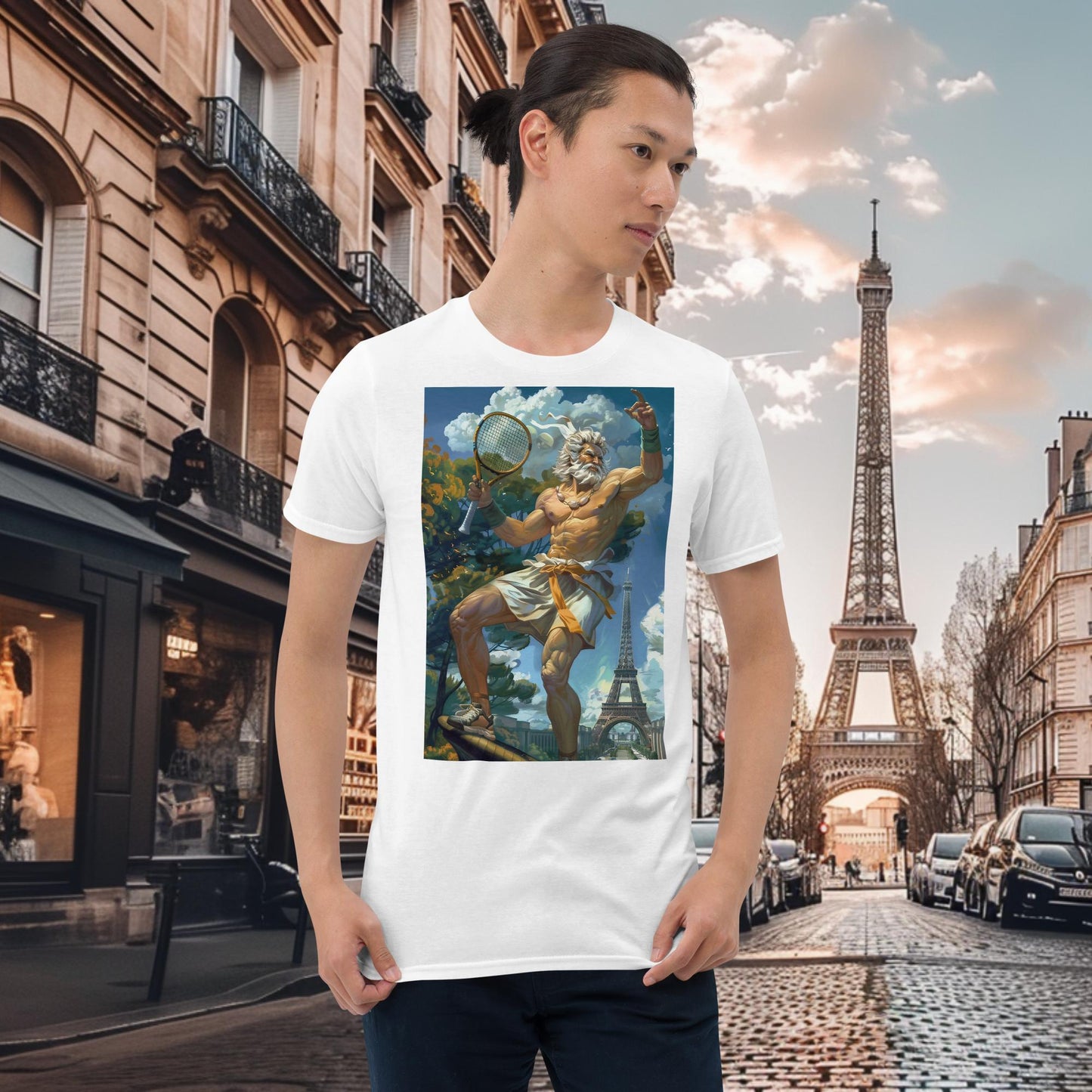 T-Shirt Zeus für Tennisspieler der Olympischen Spiele in Paris