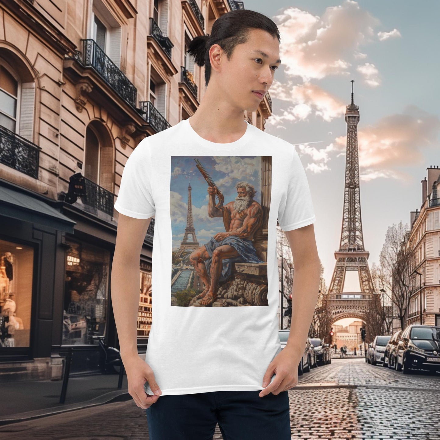 Paris Olympics Shotgun Shooting Zeus T-Shirt