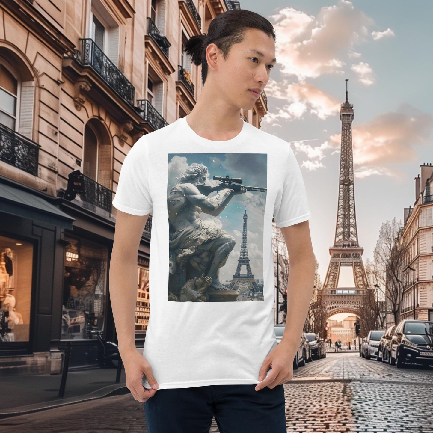 Zeus - Gewehrschießen - Olympische Spiele Paris T-Shirt