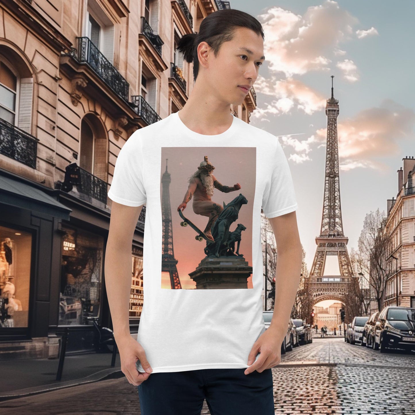 Paris Olympics Skateboarding Zeus T-Shirt