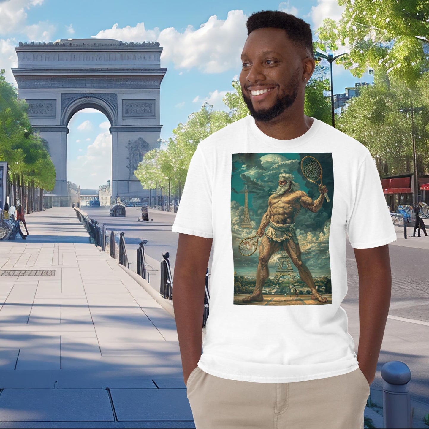 Paris Olympics Tennis Zeus T-Shirt