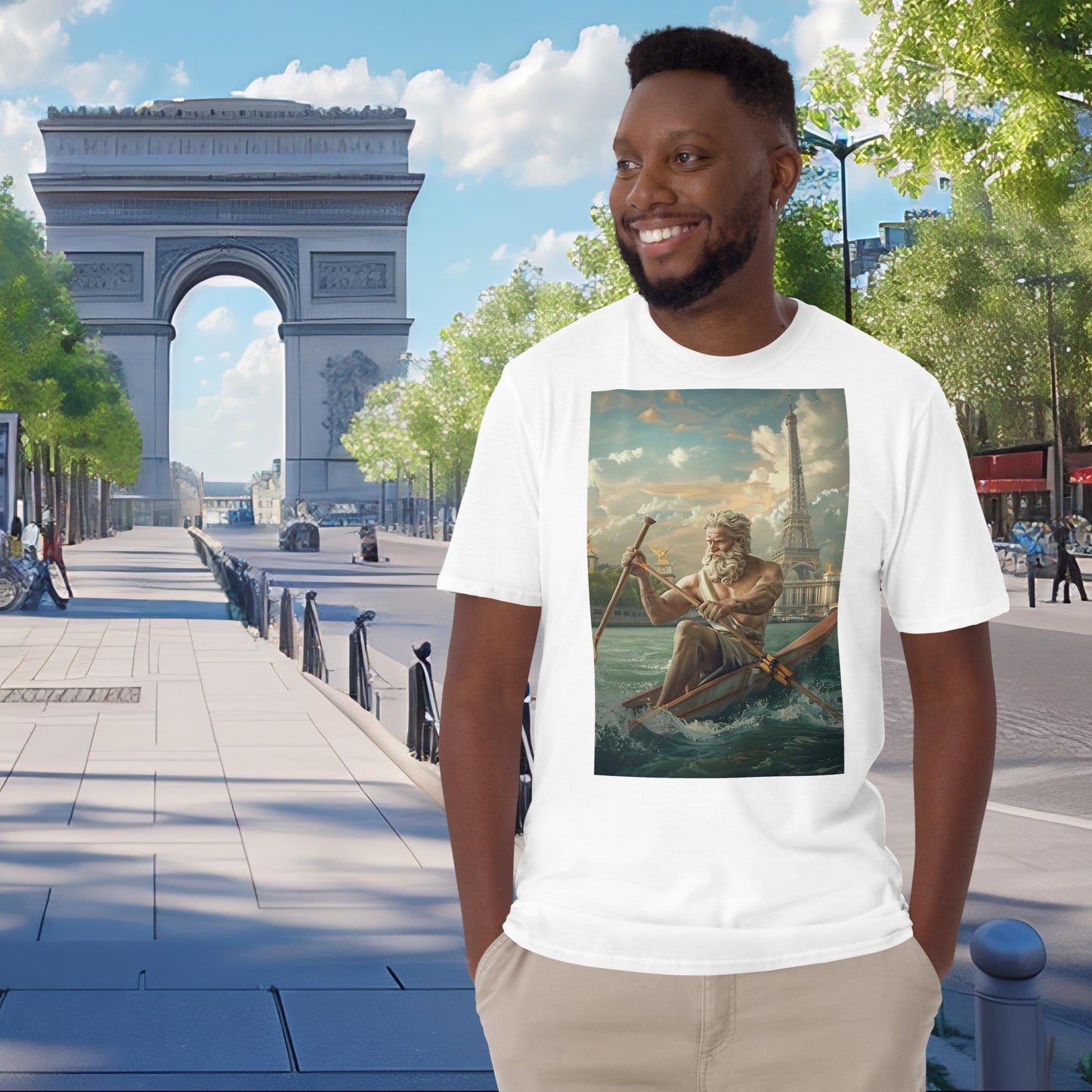 Olympia-Rudern-Zeus in Paris T-Shirt