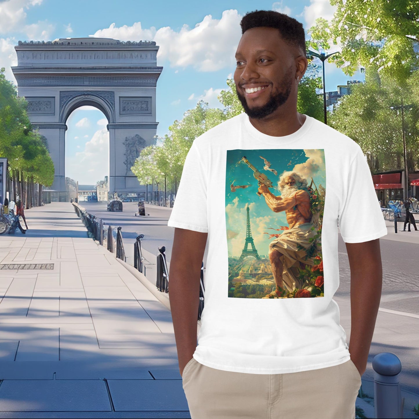 T-shirt Zeus de tir au pistolet des Jeux Olympiques de Paris