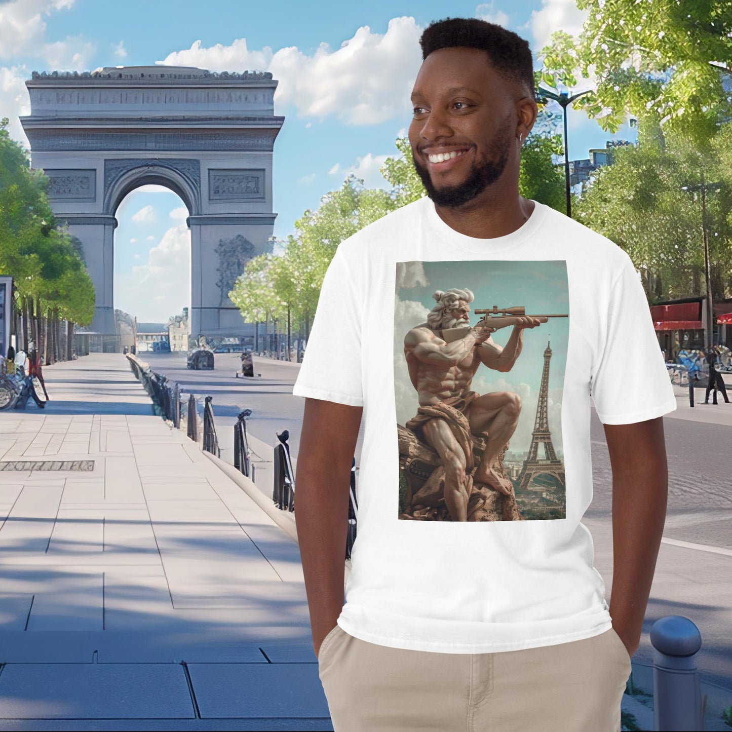 Zeus - Gewehrschießen - Olympische Spiele Paris T-Shirt