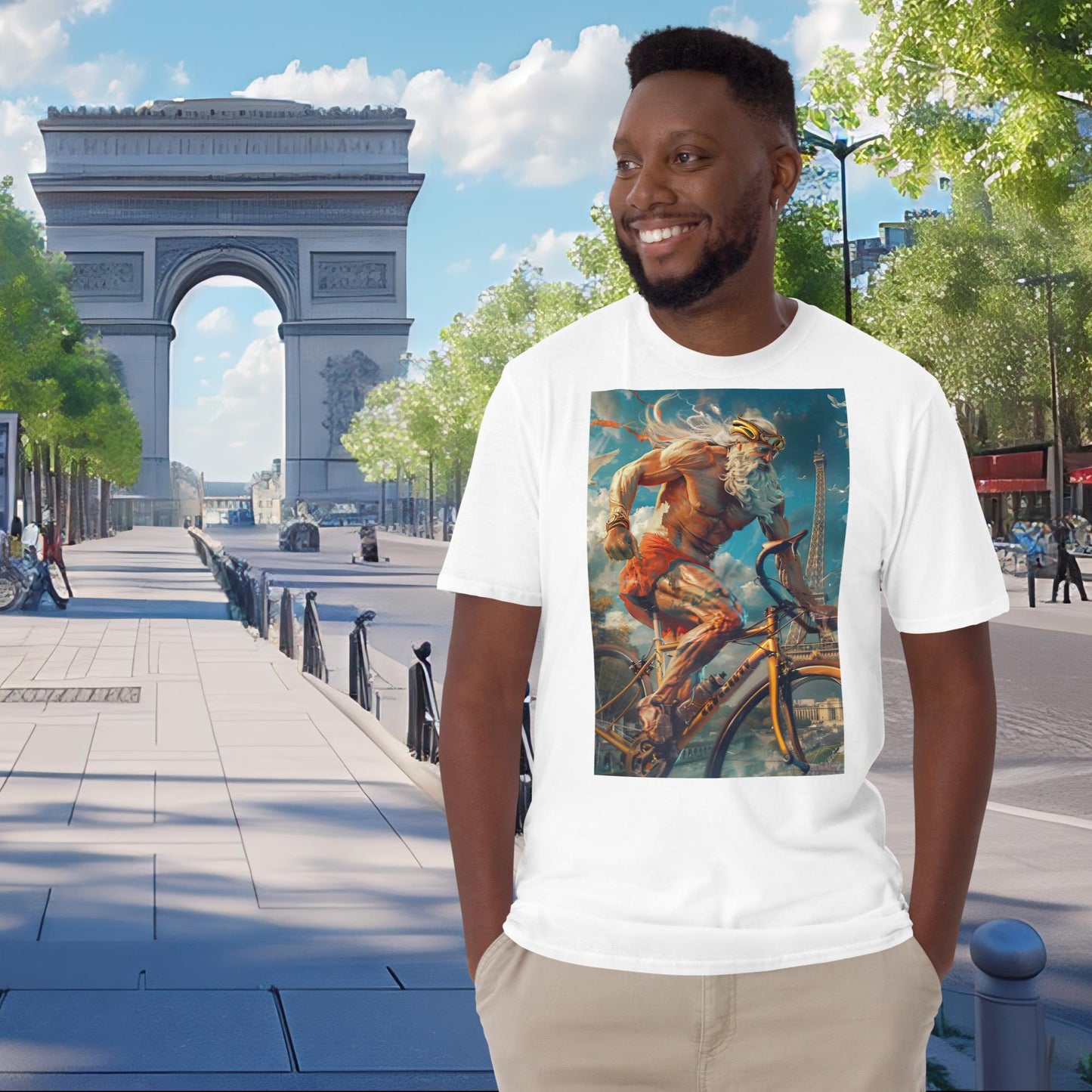 T-shirt Zeus de cyclisme sur route des JO de Paris