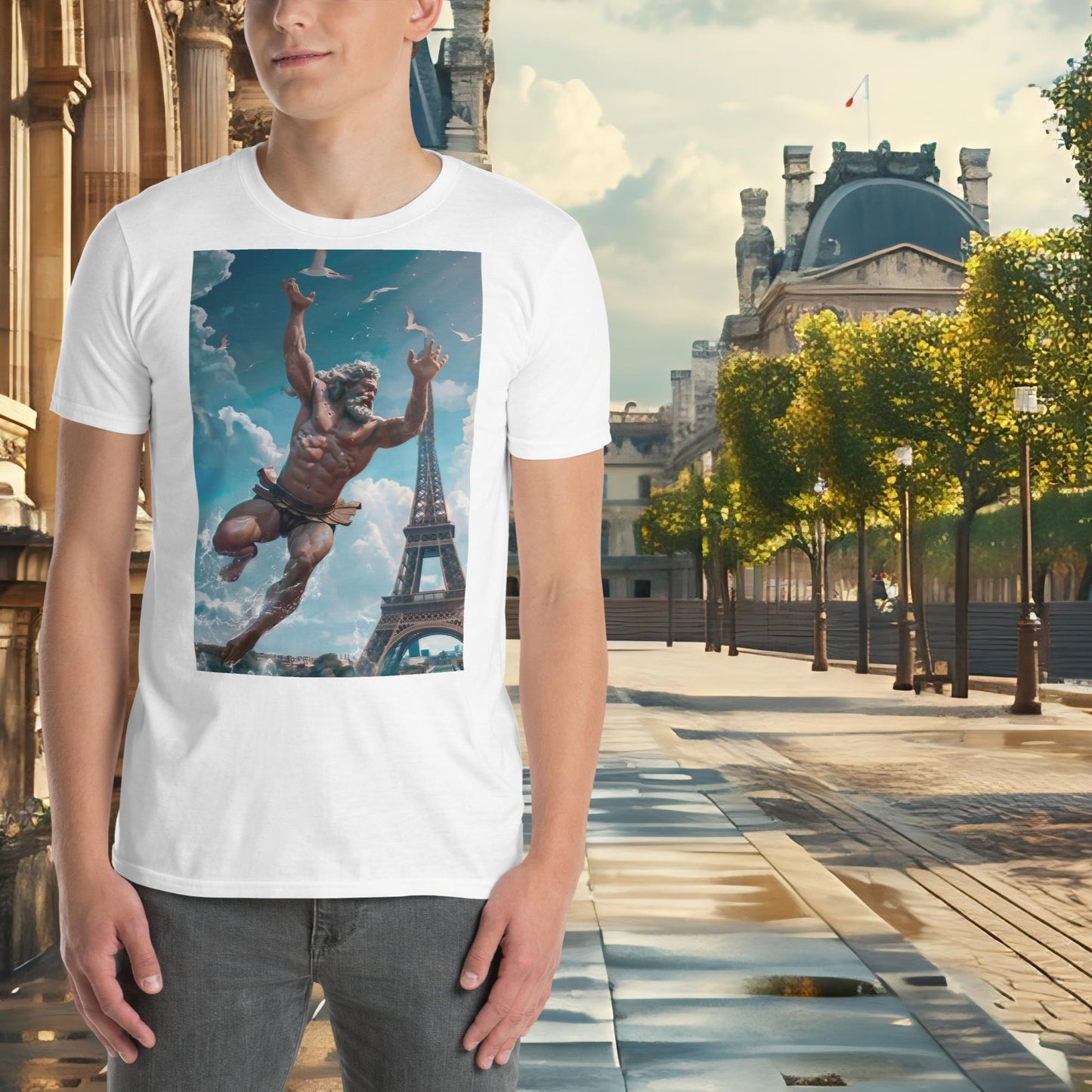 T-shirt Zeus de plongée aux Jeux Olympiques de Paris