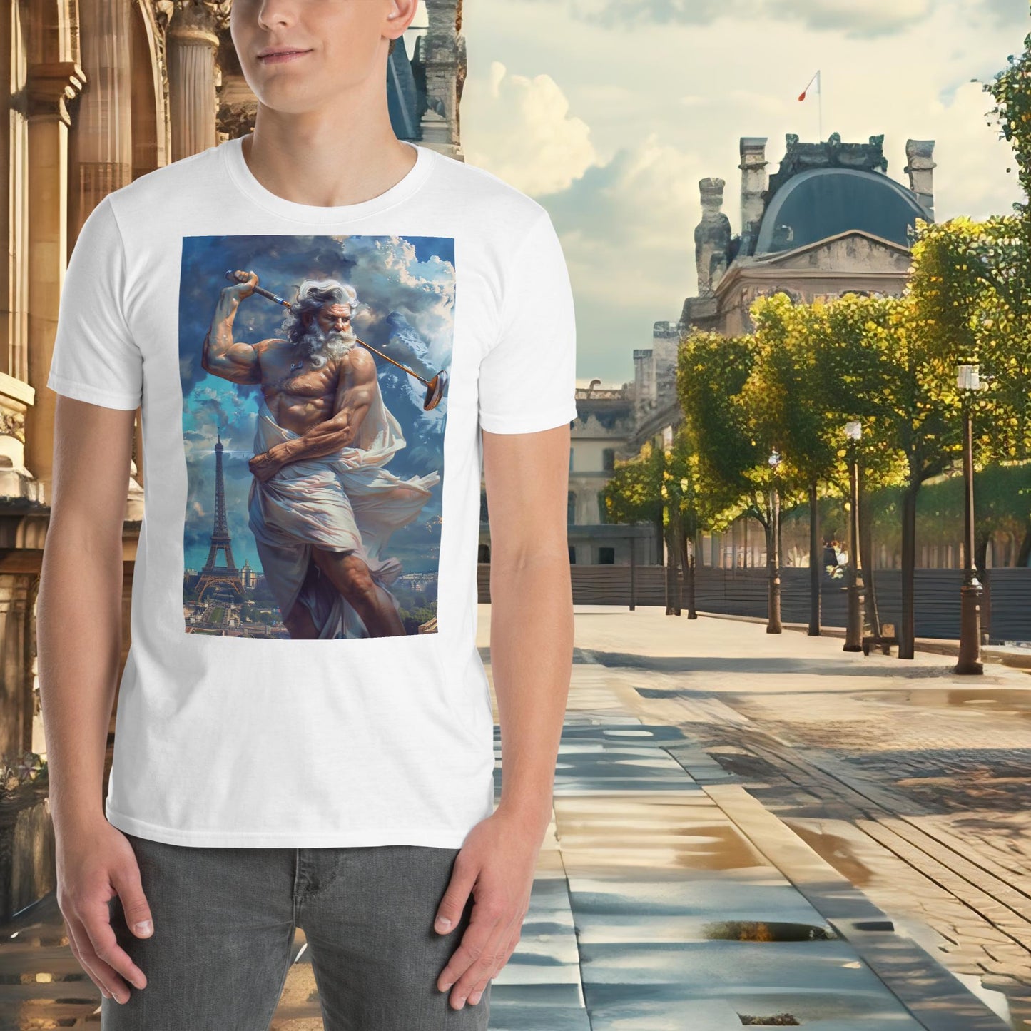 T-Shirt Golf Zeus für die Olympischen Spiele in Paris