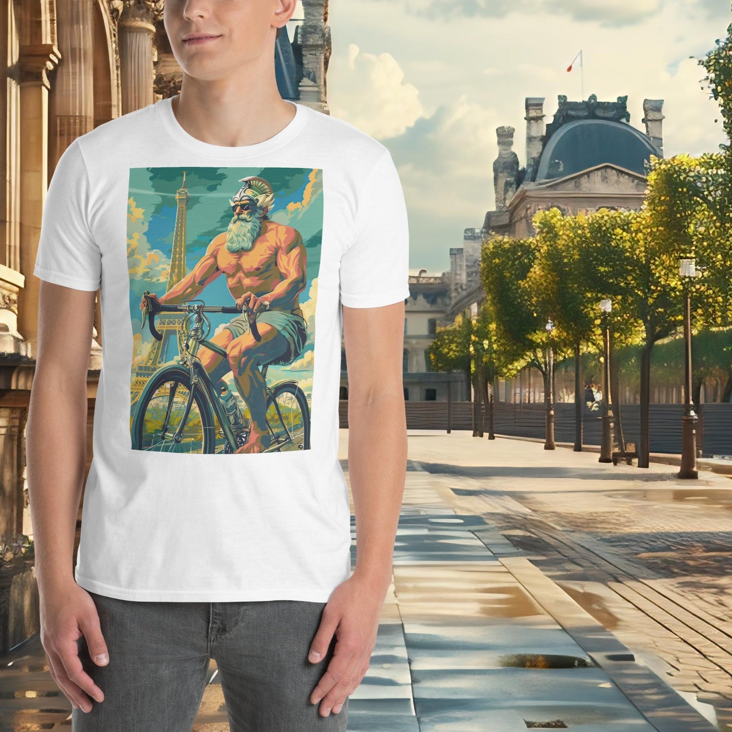 T-shirt Zeus de cyclisme sur route des JO de Paris