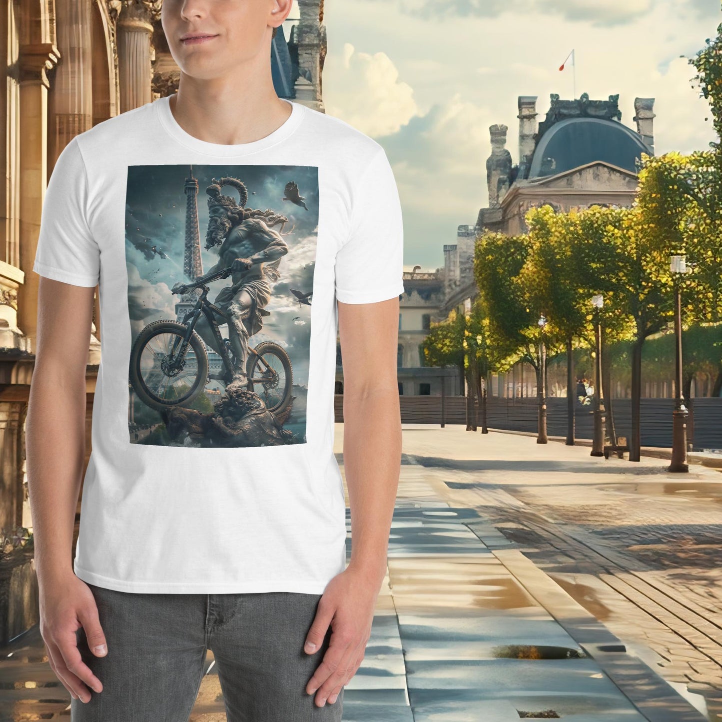 Paris Olympics Mountain Cycling Zeus T-Shirt