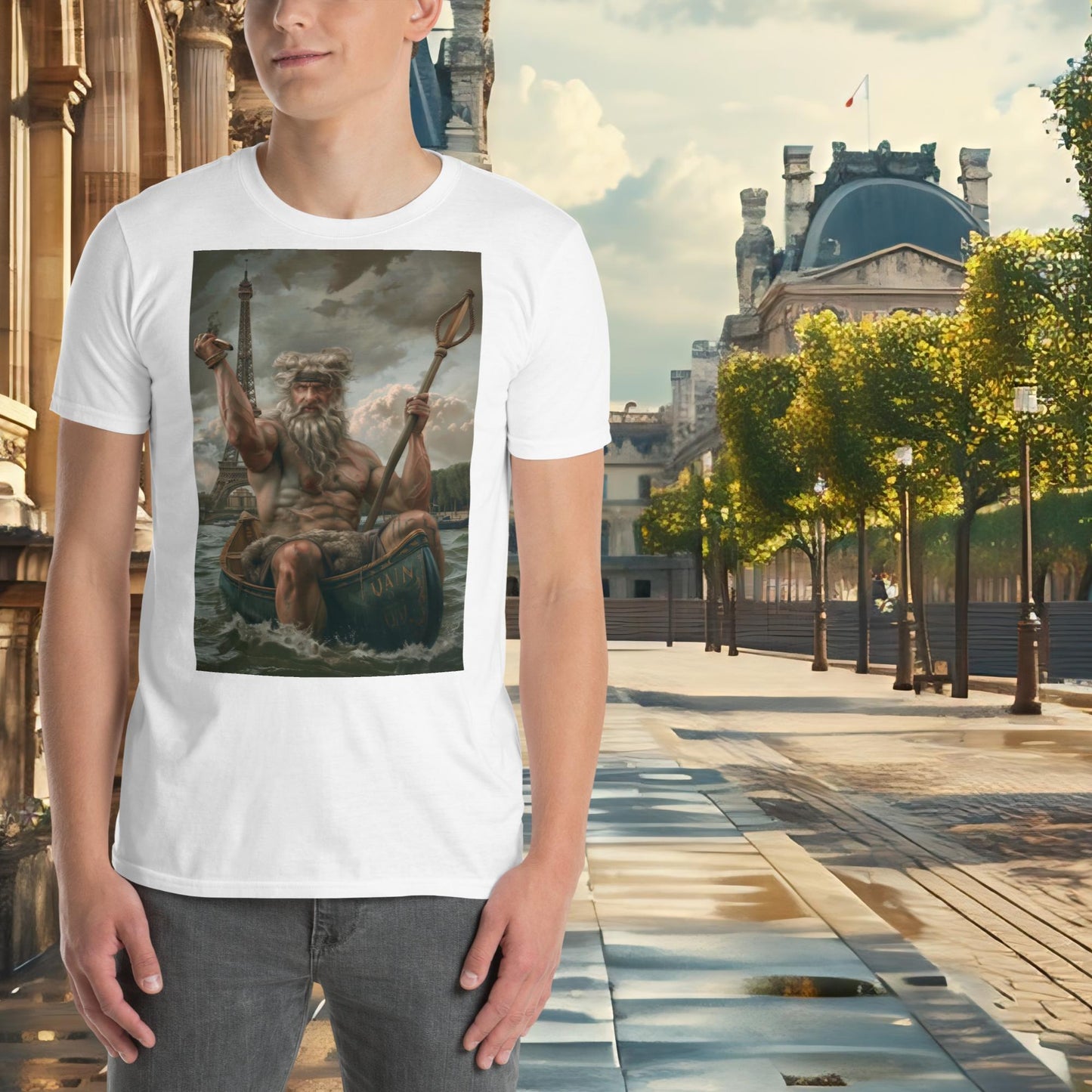 Paris Olympics Canoe Zeus T-Shirt