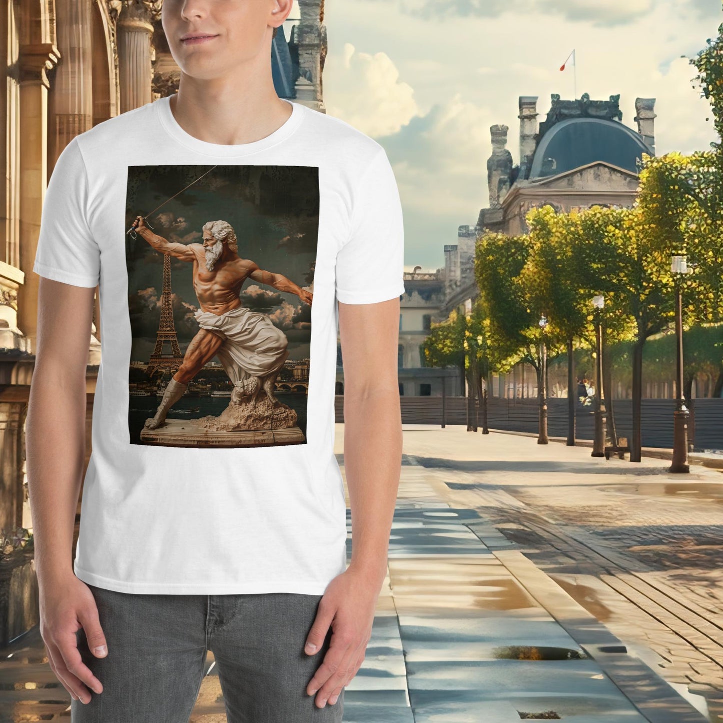 Zeus, Fechten, Olympia, Paris, T-Shirt