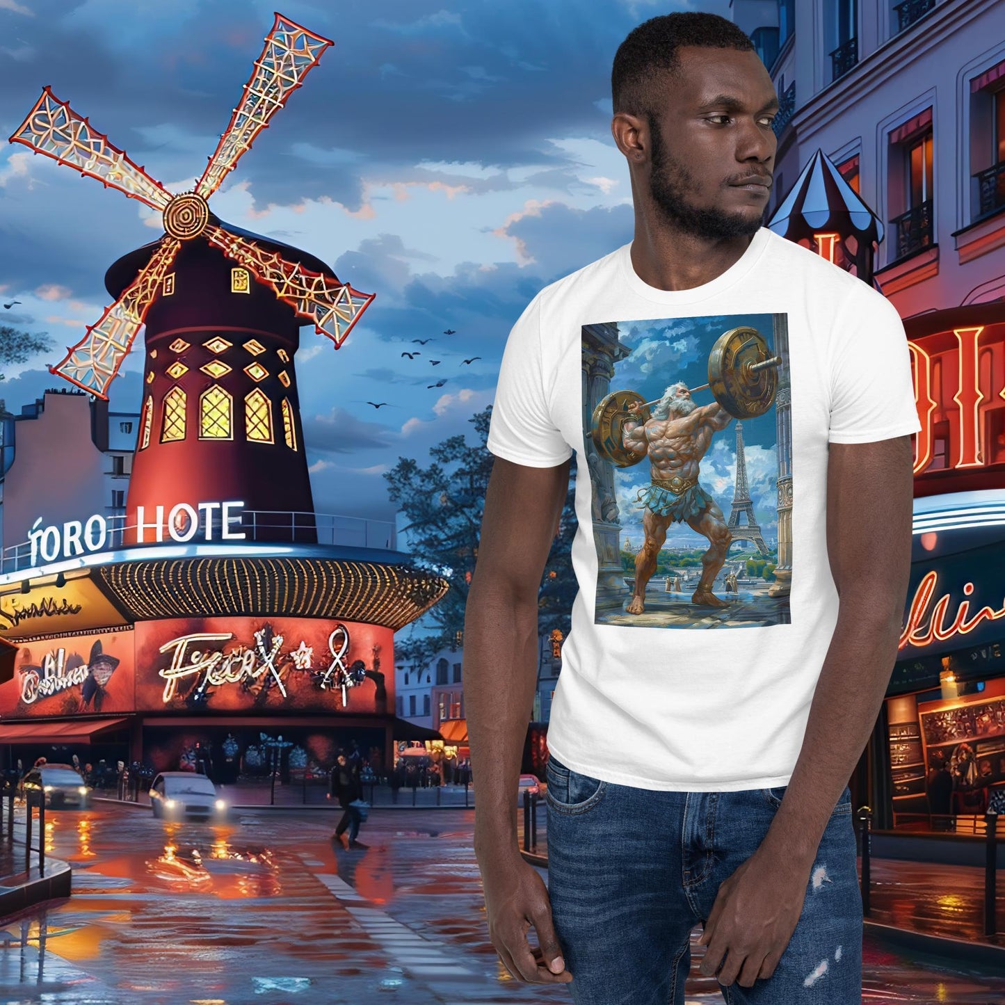 Paris Olympics Weightlifting Zeus T-Shirt