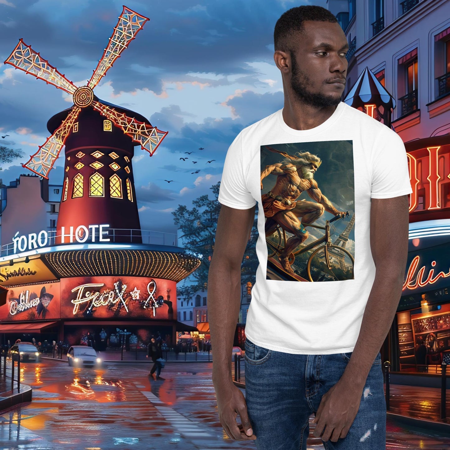 Zeus T-Shirt für Bahnradsportler bei den Olympischen Spielen in Paris