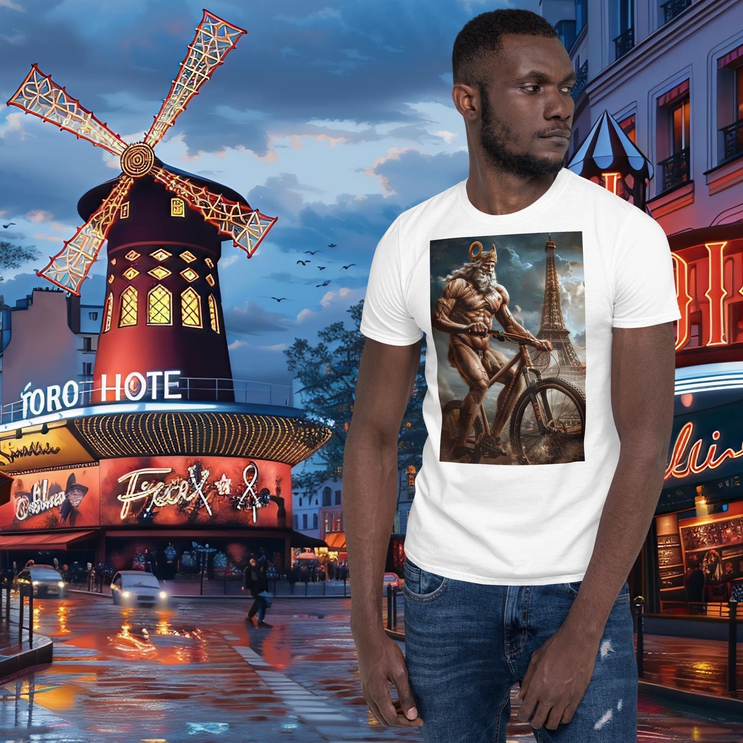 Zeus T-Shirt für Mountainbiker, Olympische Spiele in Paris