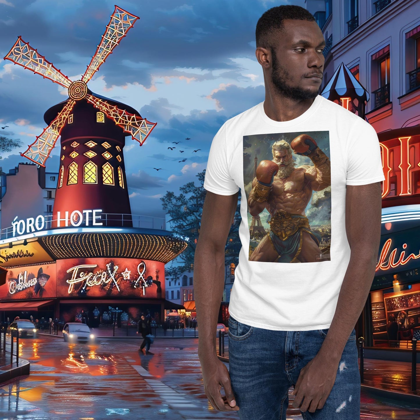 T-shirt Zeus de boxe Jeux Olympiques de Paris