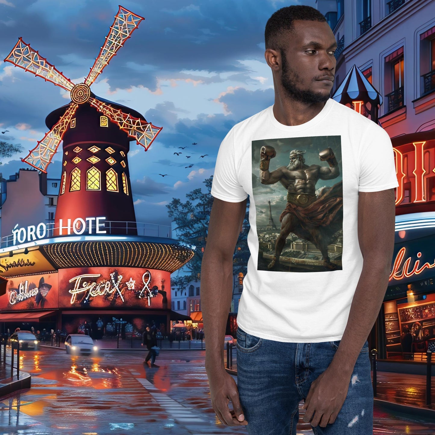 T-shirt Zeus de boxe Jeux Olympiques de Paris