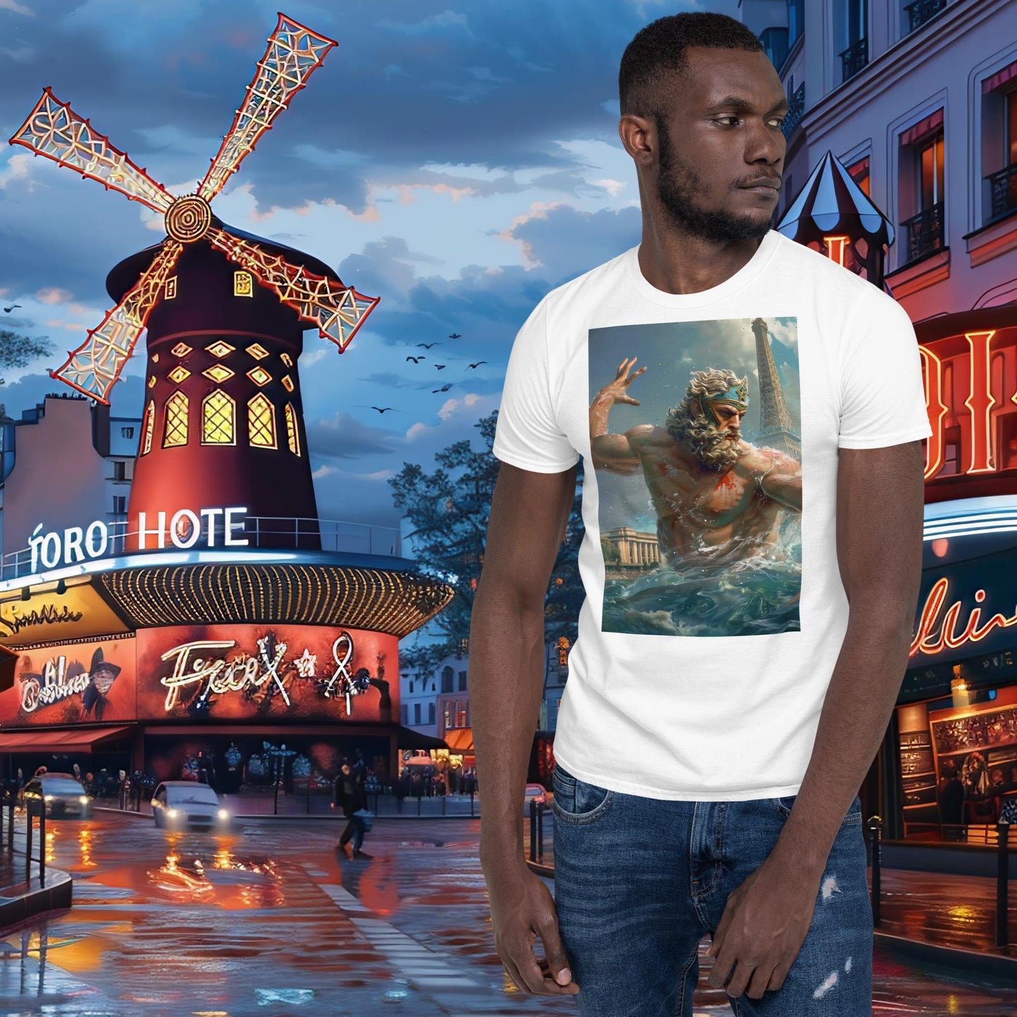 T-shirt Zeus de natation Jeux Olympiques de Paris