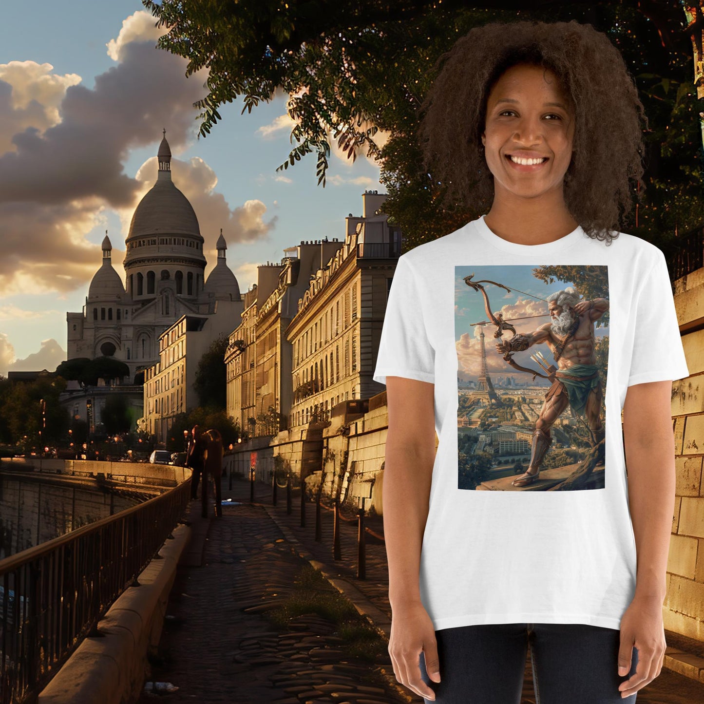 T-Shirt Zeus Tir à l'arc Jeux Olympiques de Paris