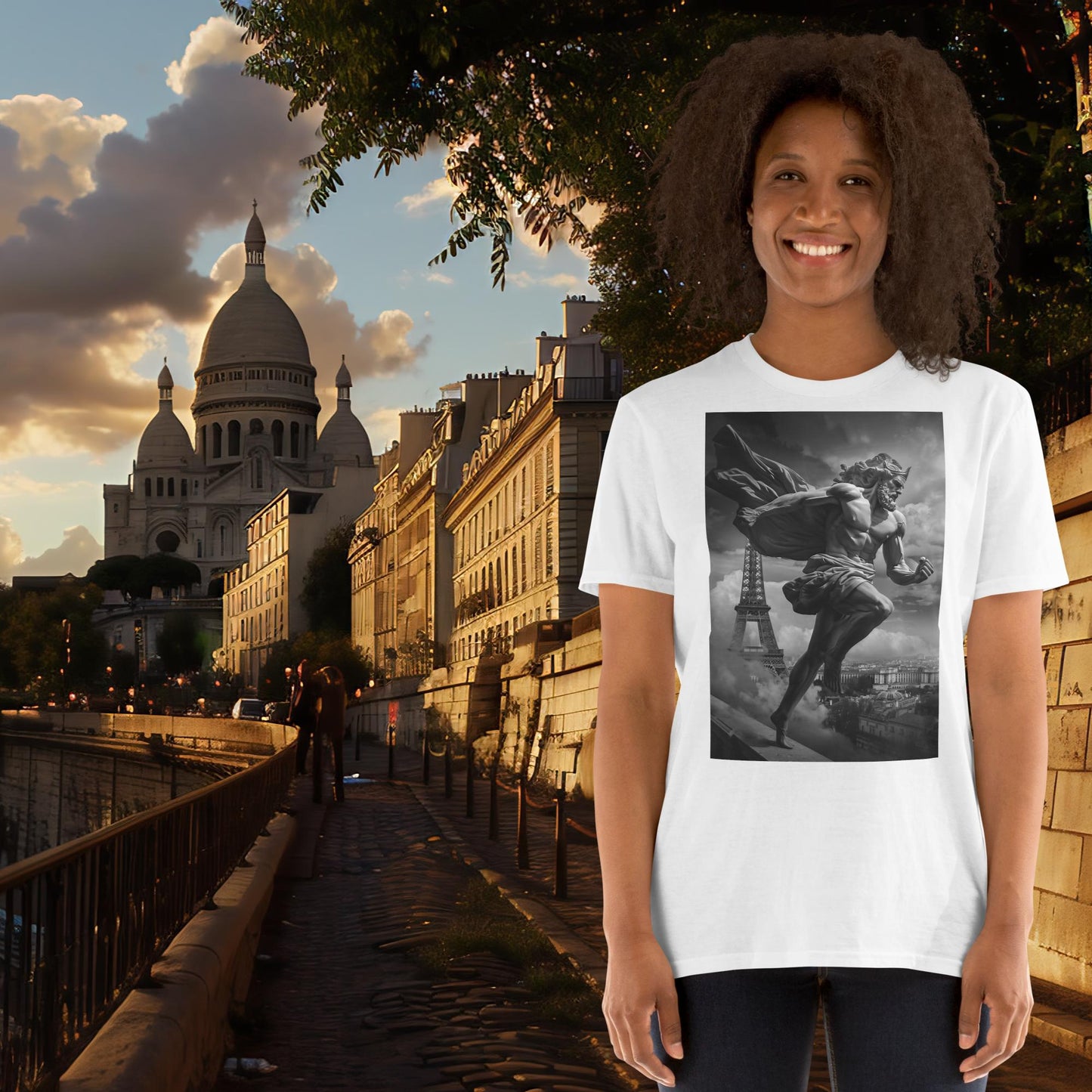 Paris Olympics Running Zeus T-Shirt