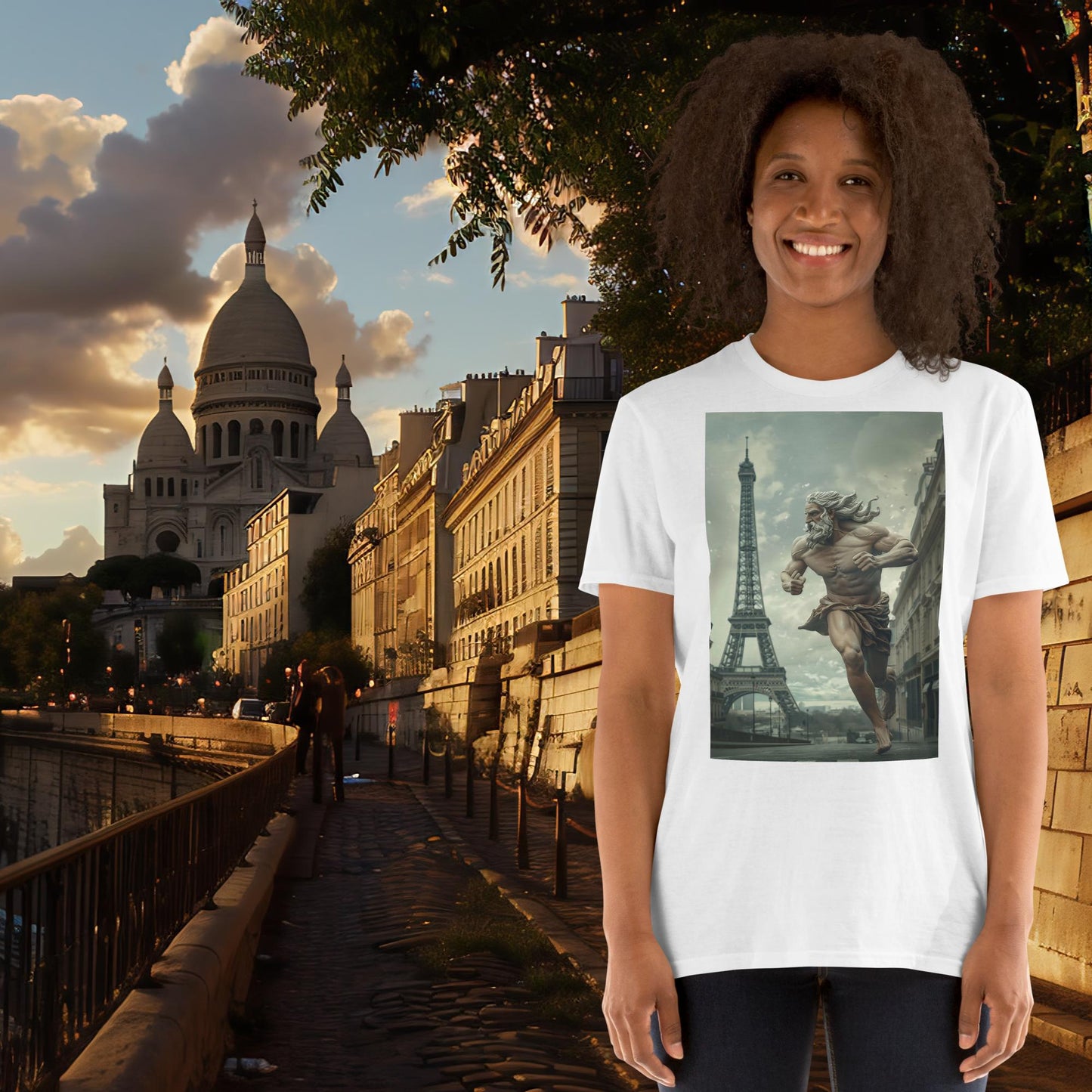 Paris Olympics Running Zeus T-Shirt