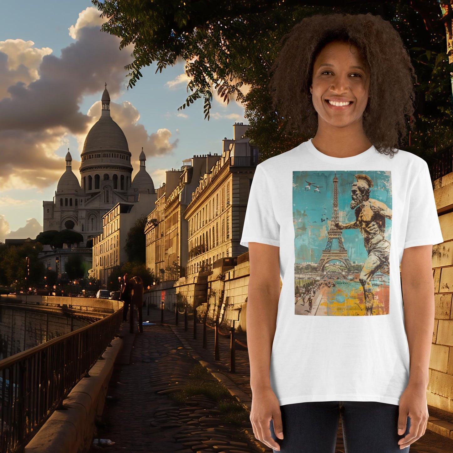 Paris Olympics Running Zeus T-Shirt