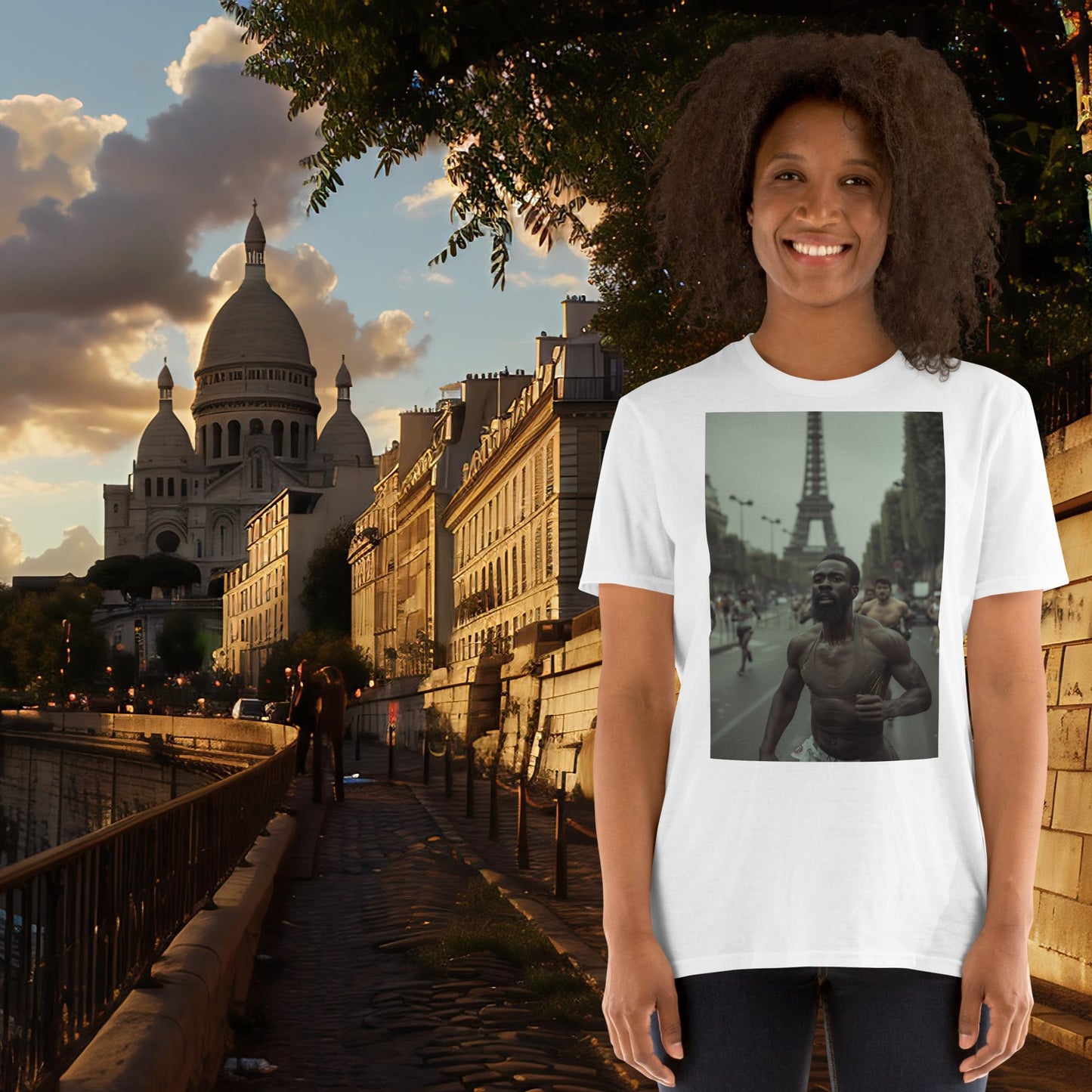 T-shirt de course aux JO de Paris