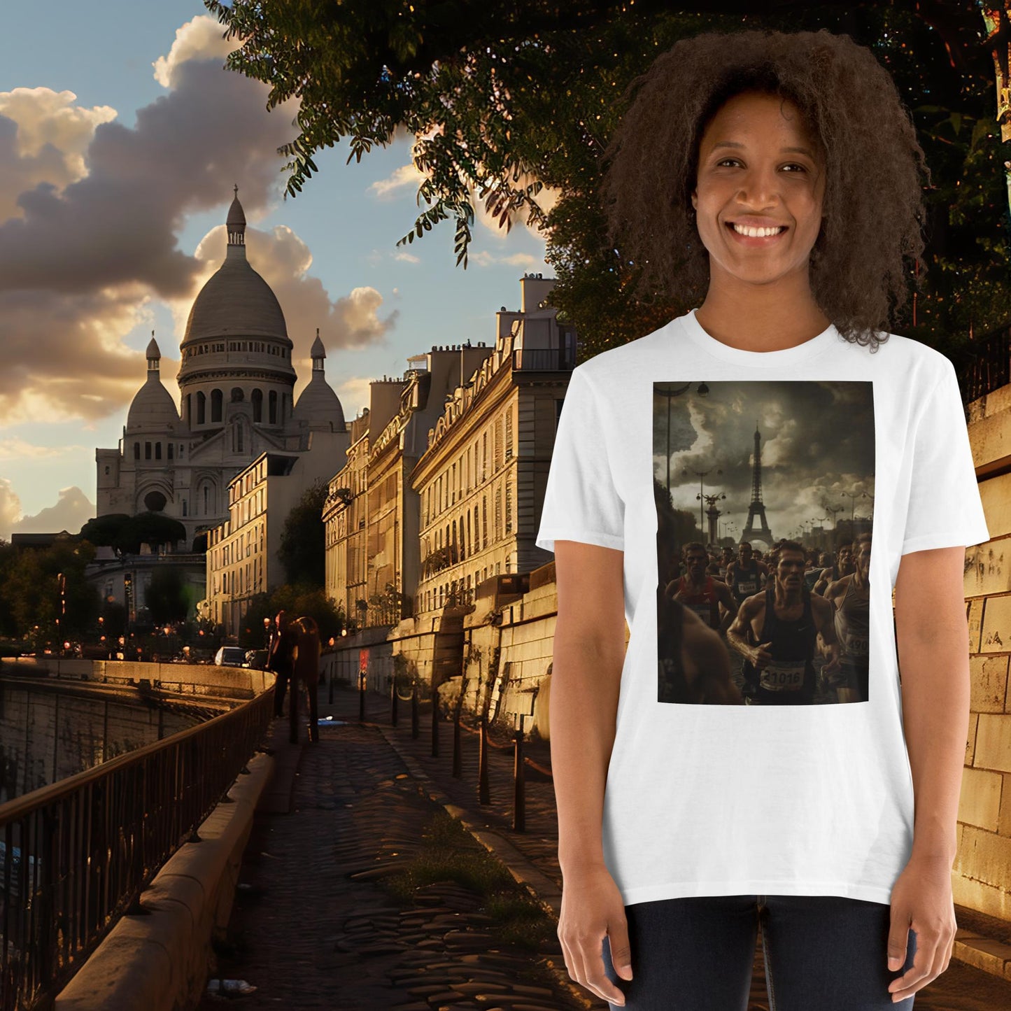 T-shirt de course aux JO de Paris