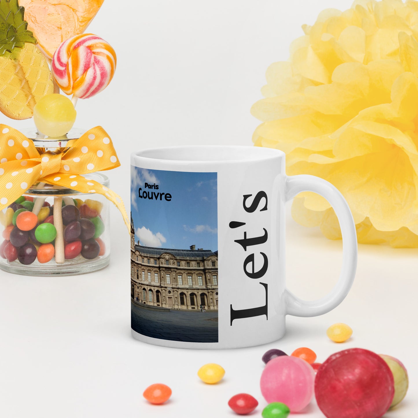 At the Louvre - Let's Go Paris Mug